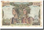 France 5000 Francs Banknote, 1956-12-6, Fayette:48.12, KM:131c -