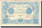 France 5 Francs 5 F 1912-1917 ''Bleu'', Fayette:2.22, KM:70 -