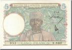 French West Africa 5 Francs Banknote, 1942-05-06, KM:21 UNZ 325.90 元  ＋  41.42 元 运费