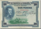 Spain 100 Pesetas 1925 Banknote, 1925-07-01, KM:69a S+ 141.82 元  ＋  41.42 元 运费