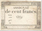 France 100 Francs Chibout, 1795-01-07, KM:A78 -