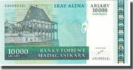 Madagascar 10,000 Ariary Banknote, KM:85 -