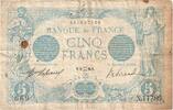 France 5 Francs Bleu, N.11786, Fayette:2.39, KM:70 -