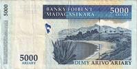 Madagascar 5000 Ariary Banknote, KM:91b -