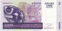 Madagascar 1000 Ariary KM:89a -