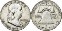 United States Half Dollar Franklin, Denver, Silver, KM:199 -