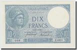 France 10 Francs Minerve, 1918-01-19, Fayette:6.3, KM:73a -