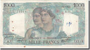 France 1000 Francs Minerve et Hercule, 1945-04-26 -