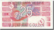 Netherlands 25 Gulden Banknote, 1989-04-05, KM:100 -