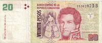Argentina 20 Pesos Banknote, KM:349 -