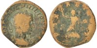 Sestertius Coin, Philip II, Copper, Cohen:169 -