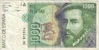 Spain 1000 Pesetas Banknote, 1992-10-12, KM:163 -