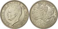 Monaco 100 Francs Coin, Copper-nickel, KM:E33, Gadoury:MC 142 -