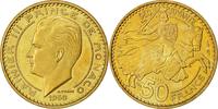 Monaco 50 Francs Coin, Cupro-Aluminium, KM:E30, Gadoury:MC -