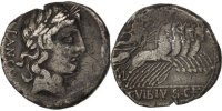 Denarius Coin, Vibia, Silver, Babelon:2 -
