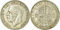 Great Britain 1/2 Crown Coin, George V, Silver, KM:835 -