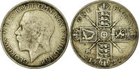 Great Britain Florin, Two Shillings Coin, George V, Silver -