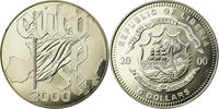 Liberia 5 Dollars Coin, Copper-nickel -