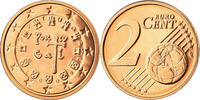 Portugal 2 Euro Cent BU, Copper Plated Steel, KM:741 -