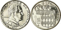 Monaco Franc Coin, Rainier III, Nickel, KM:140, Gadoury:MC -