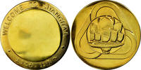 China Medal Welcome to Shangaï, Copper Gilt -