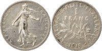 France Franc Coin, Semeuse, Silver, Gadoury:467 -