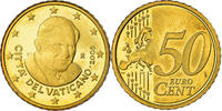 VATICAN CITY 50 Euro Cent Proof, Brass, KM:387 -