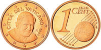 VATICAN CITY Euro Cent Proof, Copper Plated Steel, KM:375 -