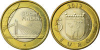 Finland 5 Euro Lumberjack’s Candle Bridge, Bi-Metallic -