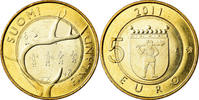 Finland 5 Euro Province de Laponie, Bi-Metallic, KM:170 -