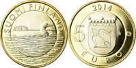 Finland 5 Euro Le Plongeon huard en Savonie, Bi-Metallic, KM:208 -