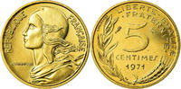 France 5 Centimes Coin, Marianne, Paris, Aluminum-Bronze -