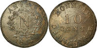 FRENCH STATES 10 Centimes Coin, ANTWERP, Anvers, Bronze -