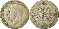 Great Britain Florin, Two Shillings Coin, George V, Silver -