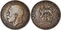 Great Britain Shilling Coin, George V, Silver, KM:816a -