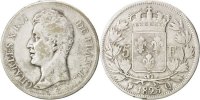 France 5 Francs Coin, Charles X, Perpignan, Silver -