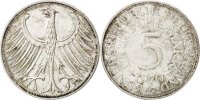 GERMANY - FEDERAL REPUBLIC 5 Mark Coin, Karlsruhe, Silver -
