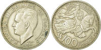 Monaco 100 Francs, Cent Coin, Rainier III, Copper-nickel -
