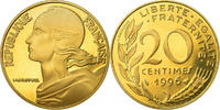 France 20 Centimes Coin, Marianne, Paris, Proof -