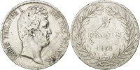 France 5 Francs Coin, Louis-Philippe, Lille, Silver -