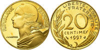 France 20 Centimes Coin, Marianne, Paris, Proof -