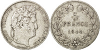 France 5 Francs Coin, Louis-Philippe, Bordeaux, Silver -
