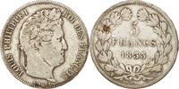 France 5 Francs Coin, Louis-Philippe, Lille, Silver -