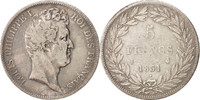 France 5 Francs Coin, Louis-Philippe, Limoges, Silver -