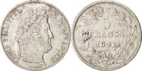 France 5 Francs Coin, Louis-Philippe, Bordeaux, Silver -