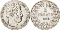 France 5 Francs Coin, Louis-Philippe, Lille, Silver -