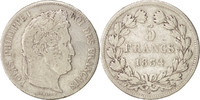 France 5 Francs Coin, Louis-Philippe, Lille, Silver -
