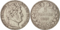 France 5 Francs Coin, Louis-Philippe, Paris, Silver -
