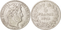 France 5 Francs Coin, Louis-Philippe, Bordeaux, Silver -