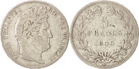 France 5 Francs Coin, Louis-Philippe, Rouen, Silver -